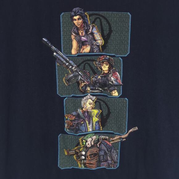 Borderlands 3 Graphic T-Shirt Large Navy Video Game Gearbox 2019 Licensed Tee - Picture 2 of 5